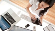 BYOD employee at desk