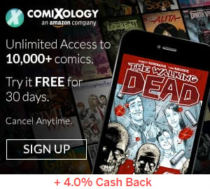 Comixology app + Rakuten cash back