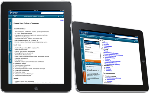 PEPID PCP drug reference iPad