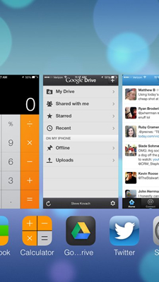 Apple iOS 7 Multitasking