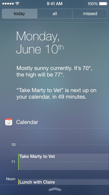 Apple iOS 7 Notifications