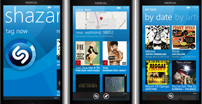 Shazam updated for Windows Phone 8; <br>now works with Nokia Music