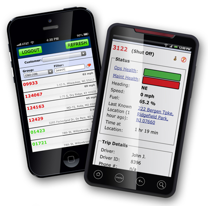 Vnomics fleet management app