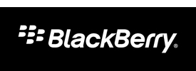 BlackBerry logo black bg