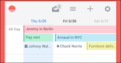Sunrise Calendar, a hit on iOS, comes to Android