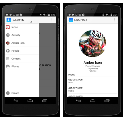 Jive Android app mobile collaboration