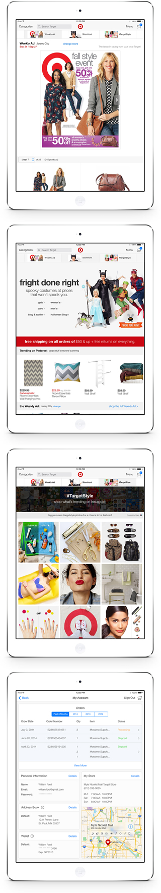 Target mobile app iPad 2014