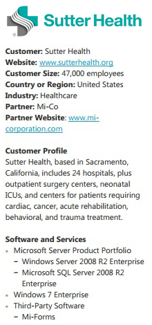 Sutter Health tablets case study summary