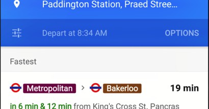 Google Maps app now tracks your next train or bus