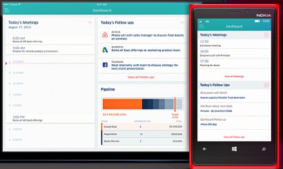 Kony Mobile Sales Dashboard