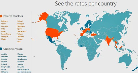 Transatel global SIM card map