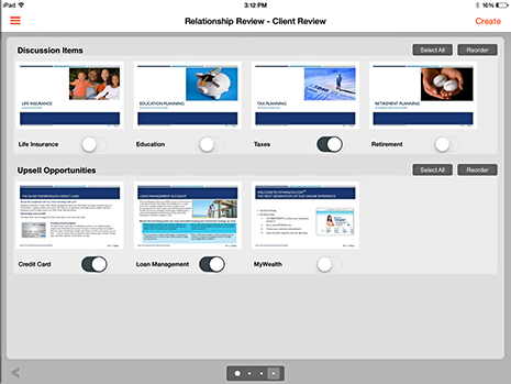 Seismic mobile sales iPad client account