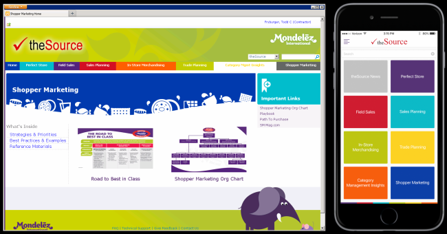 StarMobile Mondelez web & mobile app