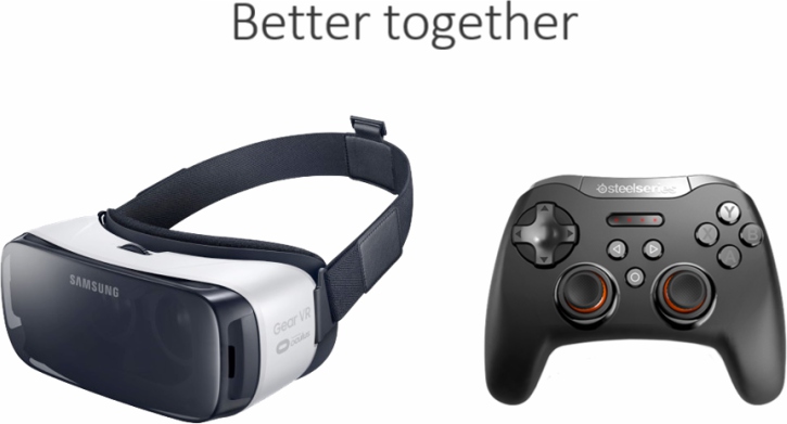 Gear VR & SteelSeries Stratus XL mobile game controller