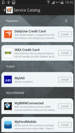 DailyUse Mobile Wallet app screenshot