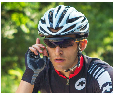 future smartphone trends Eversight cyclist smart glasses
