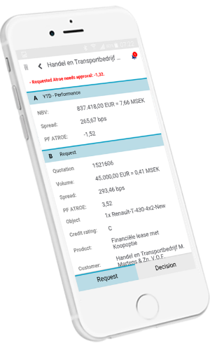 Volvo Financial Capriza financing app