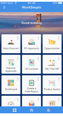 Capriza mobile app development platform Zapps