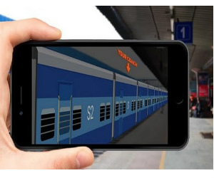 ixigo train app AR train car locator