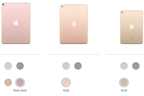 2018 iPad vs 2017 iPad gold