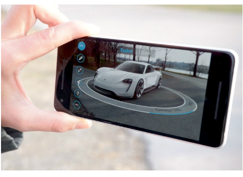 Google ARCore Porsche AR app