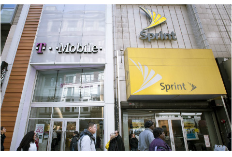 T-Mobile Sprint stores NYC R-Levine Corbis