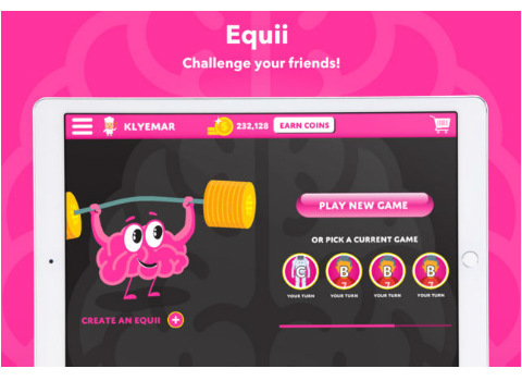 EEquii multiplayer word game challenge friends
