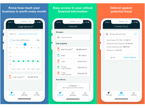 Ceterus Edge Mobile automated accounting app screenshots