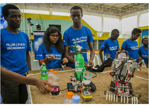 African robotics students MIT program