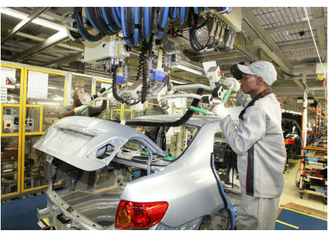 South Africa Toyota assembly robotic machine