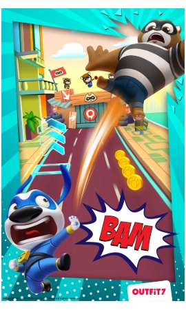 Talking Tom Hero Dash action game 